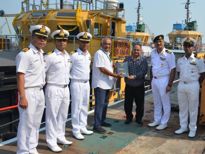 LSAM 8: Indian Navy gets second Missile Cum Ammunition barge | LSAM 8: Indian Navy gets second Missile Cum Ammunition barge