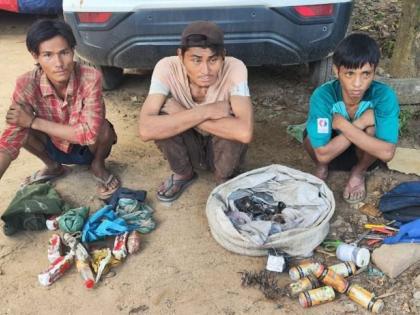 3 Myanmar nationals held in Manipur for stealing goods from burnt houses | 3 Myanmar nationals held in Manipur for stealing goods from burnt houses