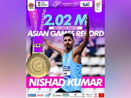 Asian Para Games: Nishad Kumar bags gold in men’s high jump T47 | Asian Para Games: Nishad Kumar bags gold in men’s high jump T47 Asian Para Games: Nishad Kumar bags gold in men’s high jump T47 | Asian Para Games: Nishad Kumar bags gold in men’s high jump T47