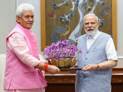 J&K L-G Manoj Sinha meets PM Modi | J&K L-G Manoj Sinha meets PM Modi J&K L-G Manoj Sinha meets PM Modi | J&K L-G Manoj Sinha meets PM Modi