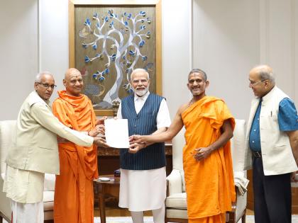 PM Modi receives invitation to attend Lord Ram's idol installation ceremony at Ayodhya | PM Modi receives invitation to attend Lord Ram's idol installation ceremony at Ayodhya PM Modi receives invitation to attend Lord Ram's idol installation ceremony at Ayodhya | PM Modi receives invitation to attend Lord Ram's idol installation ceremony at Ayodhya