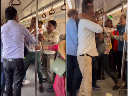 Viral video expose chaotic scene in Delhi metro, passengers rally to protect elderly man | Viral video expose chaotic scene in Delhi metro, passengers rally to protect elderly man