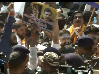AAP protests against Sanjay Singh's arrest, demand his release | AAP protests against Sanjay Singh's arrest, demand his release AAP protests against Sanjay Singh's arrest, demand his release | AAP protests against Sanjay Singh's arrest, demand his release