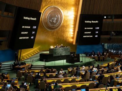 In a first, India votes against UNGA resolution backing Palestine; it didn't condemn Hamas terror | In a first, India votes against UNGA resolution backing Palestine; it didn't condemn Hamas terror In a first, India votes against UNGA resolution backing Palestine; it didn't condemn Hamas terror | In a first, India votes against UNGA resolution backing Palestine; it didn't condemn Hamas terror
