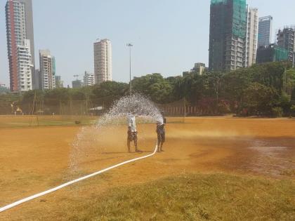 Under fire, BMC to sprinkle water daily on Shivaji Park to settle dust & soothe tempers | Under fire, BMC to sprinkle water daily on Shivaji Park to settle dust & soothe tempers