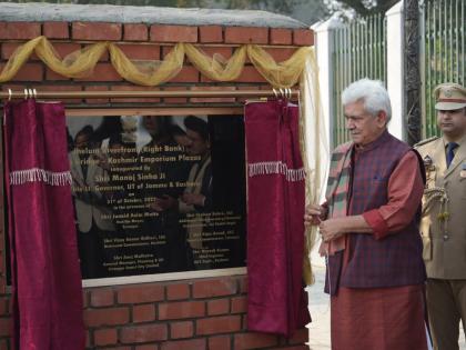 J&K L-G inaugurates Jhelum Riverfront in Srinagar | J&K L-G inaugurates Jhelum Riverfront in Srinagar