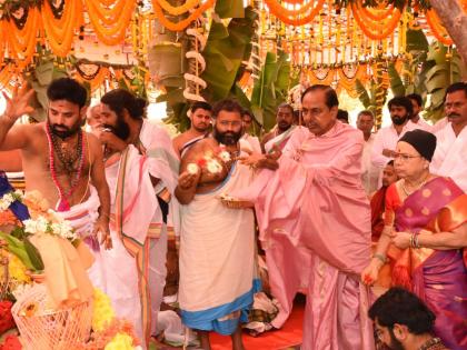 Ahead of elections, KCR begins three-day Rajasyamala Yagam | Ahead of elections, KCR begins three-day Rajasyamala Yagam Ahead of elections, KCR begins three-day Rajasyamala Yagam | Ahead of elections, KCR begins three-day Rajasyamala Yagam