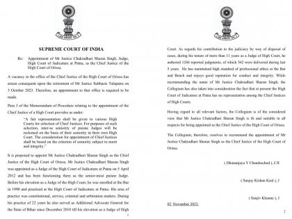 SC Collegium recommends elevation of Justice Chakradhari Sharan Singh as Chief Justice of Orissa HC | SC Collegium recommends elevation of Justice Chakradhari Sharan Singh as Chief Justice of Orissa HC SC Collegium recommends elevation of Justice Chakradhari Sharan Singh as Chief Justice of Orissa HC | SC Collegium recommends elevation of Justice Chakradhari Sharan Singh as Chief Justice of Orissa HC