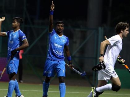 Indian Jr men's hockey team clinches Bronze at Sultan of Johor Cup; beat Pakistan 6-5 in shootout | Indian Jr men's hockey team clinches Bronze at Sultan of Johor Cup; beat Pakistan 6-5 in shootout Indian Jr men's hockey team clinches Bronze at Sultan of Johor Cup; beat Pakistan 6-5 in shootout | Indian Jr men's hockey team clinches Bronze at Sultan of Johor Cup; beat Pakistan 6-5 in shootout