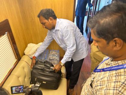 EC officials check KCR’s campaign vehicle | EC officials check KCR’s campaign vehicle