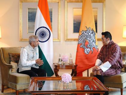 Jaishankar meets visiting Bhutan King | Jaishankar meets visiting Bhutan King Jaishankar meets visiting Bhutan King | Jaishankar meets visiting Bhutan King