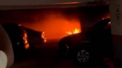 16 cars, two bikes go up in smoke in Mumbai high-rise parking lot fire | 16 cars, two bikes go up in smoke in Mumbai high-rise parking lot fire 16 cars, two bikes go up in smoke in Mumbai high-rise parking lot fire | 16 cars, two bikes go up in smoke in Mumbai high-rise parking lot fire