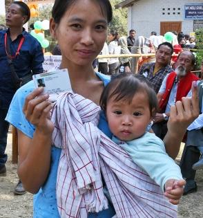 Nearly 84% turnout till 1 pm in Nagaland bypoll | Nearly 84% turnout till 1 pm in Nagaland bypoll Nearly 84% turnout till 1 pm in Nagaland bypoll | Nearly 84% turnout till 1 pm in Nagaland bypoll