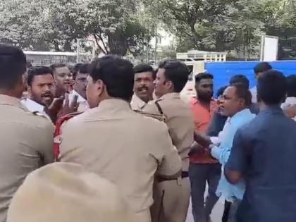 Ticket to defector sparks protest by supporters of Congress leader | Ticket to defector sparks protest by supporters of Congress leader Ticket to defector sparks protest by supporters of Congress leader | Ticket to defector sparks protest by supporters of Congress leader