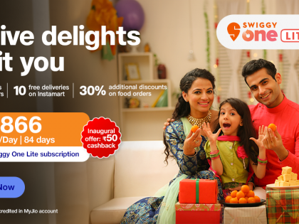 Jio's new Rs 866 prepaid plan now offers Swiggy One Lite 3-month subscription | Jio's new Rs 866 prepaid plan now offers Swiggy One Lite 3-month subscription Jio's new Rs 866 prepaid plan now offers Swiggy One Lite 3-month subscription | Jio's new Rs 866 prepaid plan now offers Swiggy One Lite 3-month subscription