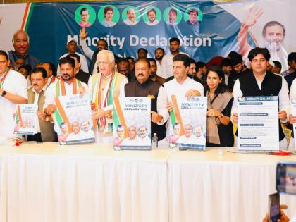 Congress promises caste census in Telangana in six months, fair quota for BCs | Congress promises caste census in Telangana in six months, fair quota for BCs Congress promises caste census in Telangana in six months, fair quota for BCs | Congress promises caste census in Telangana in six months, fair quota for BCs