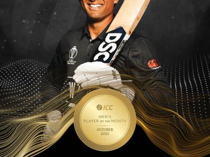 Rachin Ravindra, Hayley Matthews crowned ICC Players of the Month for October 2023 | Rachin Ravindra, Hayley Matthews crowned ICC Players of the Month for October 2023