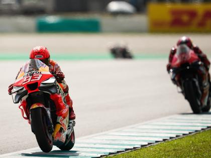 Marquez fights into the points as Mir falls early in Malaysian GP | Marquez fights into the points as Mir falls early in Malaysian GP Marquez fights into the points as Mir falls early in Malaysian GP | Marquez fights into the points as Mir falls early in Malaysian GP
