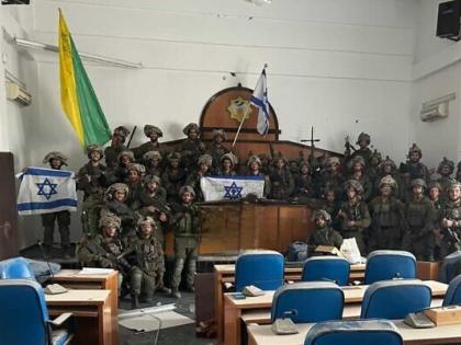 IDF captures Hamas parliament building in Gaza (IANS FROM ISRAEL) | IDF captures Hamas parliament building in Gaza (IANS FROM ISRAEL) IDF captures Hamas parliament building in Gaza (IANS FROM ISRAEL) | IDF captures Hamas parliament building in Gaza (IANS FROM ISRAEL)