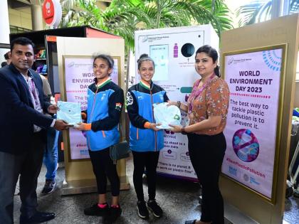Mumbai Airport recycled 9,000 single-use plastic bottles in 10 months | Mumbai Airport recycled 9,000 single-use plastic bottles in 10 months Mumbai Airport recycled 9,000 single-use plastic bottles in 10 months | Mumbai Airport recycled 9,000 single-use plastic bottles in 10 months