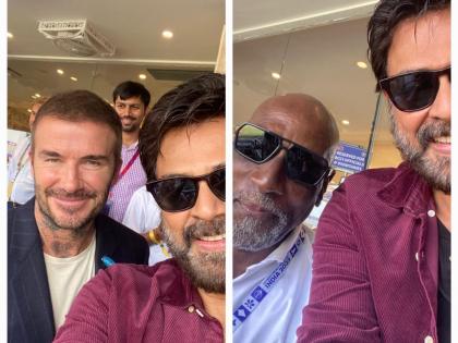 Venkatesh Daggubati meets David Beckham, Vivian Richards | Venkatesh Daggubati meets David Beckham, Vivian Richards Venkatesh Daggubati meets David Beckham, Vivian Richards | Venkatesh Daggubati meets David Beckham, Vivian Richards