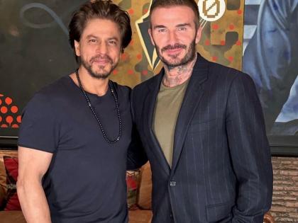 SRK hosts ‘icon’ Beckham at Mannat; footballer invites ‘great man’ to his home | SRK hosts ‘icon’ Beckham at Mannat; footballer invites ‘great man’ to his home