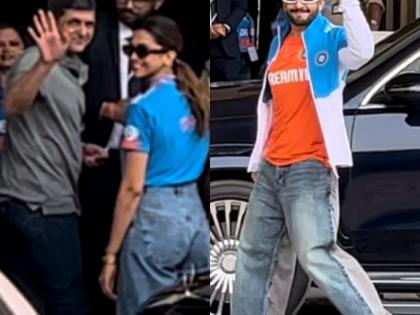 Deepika, dad Prakash Padukone, Ranveer head to Ahmedabad for World Cup final | Deepika, dad Prakash Padukone, Ranveer head to Ahmedabad for World Cup final