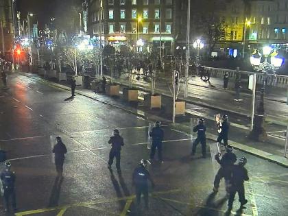 Violent protests in Dublin after children stabbed in knife attack | Violent protests in Dublin after children stabbed in knife attack
