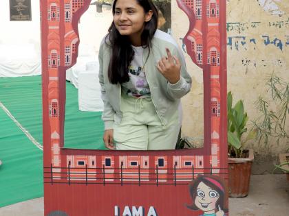 Rajasthan polls: Newly-weds, Divyangs, tribals and youth among enthusiastic voters | Rajasthan polls: Newly-weds, Divyangs, tribals and youth among enthusiastic voters