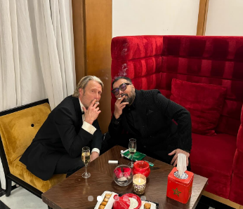 Anurag Kashyap poses with Mads Mikkelsen | Anurag Kashyap poses with Mads Mikkelsen
