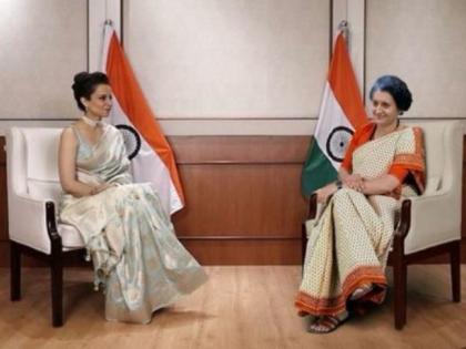 Kangana Ranaut chats with AI-version of Indira Gandhi at Pradhanmantri Sangrahalaya | Kangana Ranaut chats with AI-version of Indira Gandhi at Pradhanmantri Sangrahalaya Kangana Ranaut chats with AI-version of Indira Gandhi at Pradhanmantri Sangrahalaya | Kangana Ranaut chats with AI-version of Indira Gandhi at Pradhanmantri Sangrahalaya
