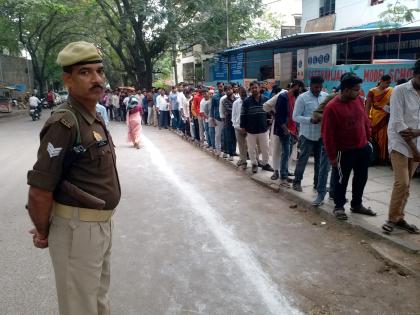 20.64% polling in first four hours in Telangana | 20.64% polling in first four hours in Telangana