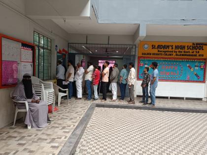 Polling underway in Telangana with voter enthusiasm | Polling underway in Telangana with voter enthusiasm Polling underway in Telangana with voter enthusiasm | Polling underway in Telangana with voter enthusiasm