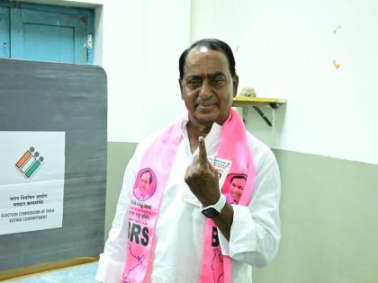 Telangana polls: BRS minister, MLA cast votes in party scarves | Telangana polls: BRS minister, MLA cast votes in party scarves