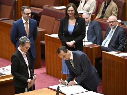 Indian-origin Dave Sharma officially sworn in as senator in Australia | Indian-origin Dave Sharma officially sworn in as senator in Australia Indian-origin Dave Sharma officially sworn in as senator in Australia | Indian-origin Dave Sharma officially sworn in as senator in Australia