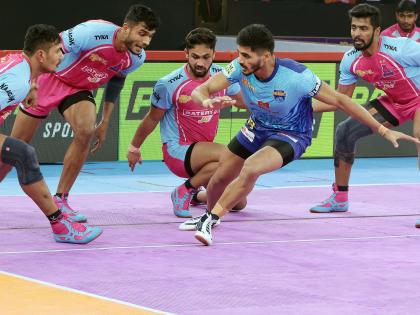 PKL 10: Jaipur Pink Panthers and Bengal Warriors play out the first tie of season | PKL 10: Jaipur Pink Panthers and Bengal Warriors play out the first tie of season PKL 10: Jaipur Pink Panthers and Bengal Warriors play out the first tie of season | PKL 10: Jaipur Pink Panthers and Bengal Warriors play out the first tie of season