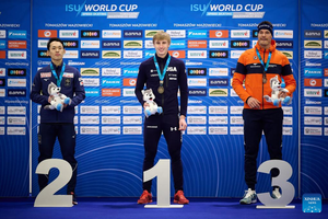 American Stolz bags two more golds at speed skating World Cup | American Stolz bags two more golds at speed skating World Cup