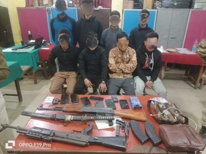 Manipur: 8 militants held with arms; student rescued from their clutches | Manipur: 8 militants held with arms; student rescued from their clutches Manipur: 8 militants held with arms; student rescued from their clutches | Manipur: 8 militants held with arms; student rescued from their clutches