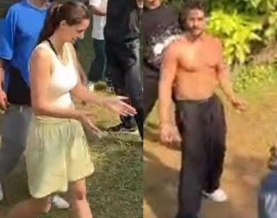 Akshay Kumar plays volleyball with Tiger Shroff, Disha Patani | Akshay Kumar plays volleyball with Tiger Shroff, Disha Patani Akshay Kumar plays volleyball with Tiger Shroff, Disha Patani | Akshay Kumar plays volleyball with Tiger Shroff, Disha Patani