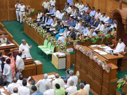 K'taka: BJP MLAs demand sacking of state minister over 'saluting Muslim Speaker' comment | K'taka: BJP MLAs demand sacking of state minister over 'saluting Muslim Speaker' comment K'taka: BJP MLAs demand sacking of state minister over 'saluting Muslim Speaker' comment | K'taka: BJP MLAs demand sacking of state minister over 'saluting Muslim Speaker' comment