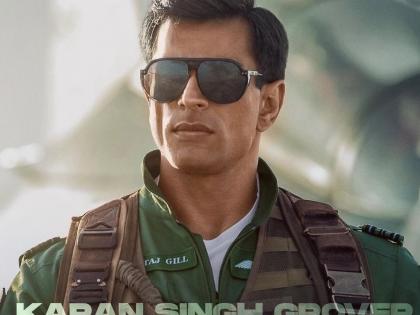 Karan Singh Grover looks fierce as Squadron Leader Taj in 'Fighter' poster | Karan Singh Grover looks fierce as Squadron Leader Taj in 'Fighter' poster