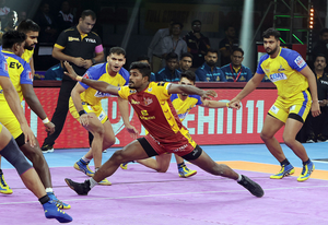 PKL: Tamil Thalaivas pull off stunning victory against Telugu Titans | PKL: Tamil Thalaivas pull off stunning victory against Telugu Titans PKL: Tamil Thalaivas pull off stunning victory against Telugu Titans | PKL: Tamil Thalaivas pull off stunning victory against Telugu Titans