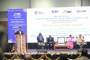 Anurag Thakur reaffirms commitment to para athletes at Sports Science Conclave | Anurag Thakur reaffirms commitment to para athletes at Sports Science Conclave Anurag Thakur reaffirms commitment to para athletes at Sports Science Conclave | Anurag Thakur reaffirms commitment to para athletes at Sports Science Conclave