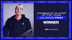 ATP Awards: Jan-Lennard Struff wins Comeback Player Of The Year | ATP Awards: Jan-Lennard Struff wins Comeback Player Of The Year