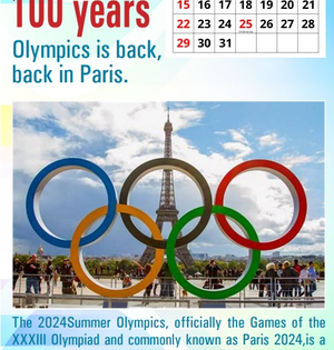Kerala Professor brings out exclusive Olympic calendar as it returns to Paris after 100 yrs | Kerala Professor brings out exclusive Olympic calendar as it returns to Paris after 100 yrs Kerala Professor brings out exclusive Olympic calendar as it returns to Paris after 100 yrs | Kerala Professor brings out exclusive Olympic calendar as it returns to Paris after 100 yrs