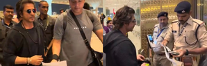 SRK spotted at airport as he jets off for 'Dunki' promotions | SRK spotted at airport as he jets off for 'Dunki' promotions SRK spotted at airport as he jets off for 'Dunki' promotions | SRK spotted at airport as he jets off for 'Dunki' promotions