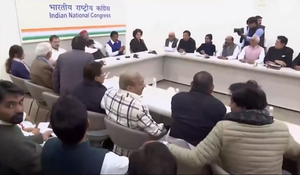 Kharge chairs meeting with UP Congress leaders to discuss LS poll preparedness | Kharge chairs meeting with UP Congress leaders to discuss LS poll preparedness Kharge chairs meeting with UP Congress leaders to discuss LS poll preparedness | Kharge chairs meeting with UP Congress leaders to discuss LS poll preparedness