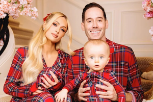 Paris Hilton poses with her babies, husband in matching pyjamas in family Christmas pictures | Paris Hilton poses with her babies, husband in matching pyjamas in family Christmas pictures Paris Hilton poses with her babies, husband in matching pyjamas in family Christmas pictures | Paris Hilton poses with her babies, husband in matching pyjamas in family Christmas pictures