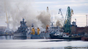 Fire on Russian nuclear-powered container ship put out | Fire on Russian nuclear-powered container ship put out