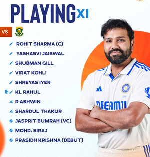 IND v SA: South Africa win toss, opt to bowl first as Prasidh Krishna, Nandre Burger and David Bedingham make their Test debut | IND v SA: South Africa win toss, opt to bowl first as Prasidh Krishna, Nandre Burger and David Bedingham make their Test debut
